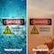 Signmission Hazardous Chemicals Danger Sign, Plastic, 10in W x 7in L, 2PK OS-2PACK-DS-P-710-L-1308 - alternate 4